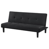 Stanford Sofa Bed black close-up of tufting