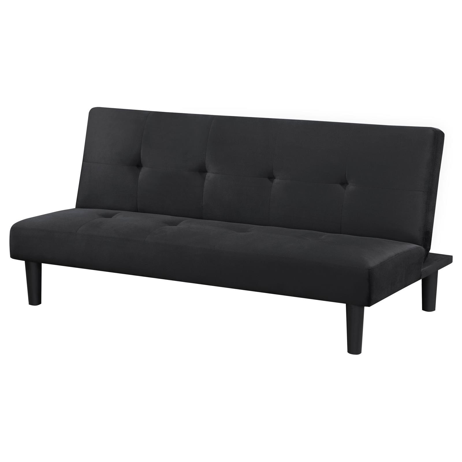 Stanford Sofa Bed black close-up of tufting