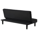 Stanford Sofa Bed black seat cushion close-up
