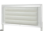 Stars White LED Upholstered Panel Bedroom Set bedroom view
