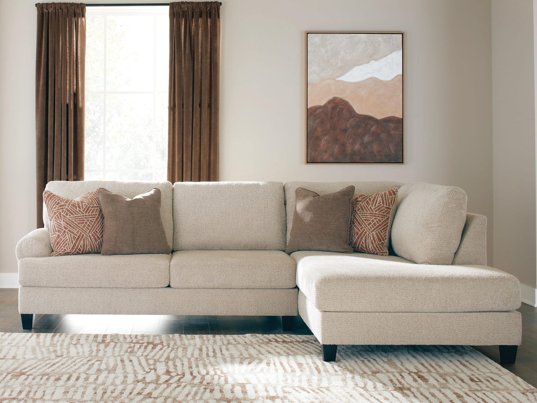 Steelwater Retreat Latte 2-Piece Sectional with Chaise from Decor Furniture
