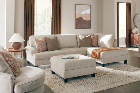 Steelwater Latte Retreat 2-Piece Sectional with Chaise and Oversized Accent Ottoman - image 1