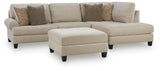 Steelwater Latte Retreat 2-Piece Sectional with Chaise and Oversized Accent Ottoman - image 3