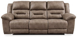 Side view of power reclining sofa