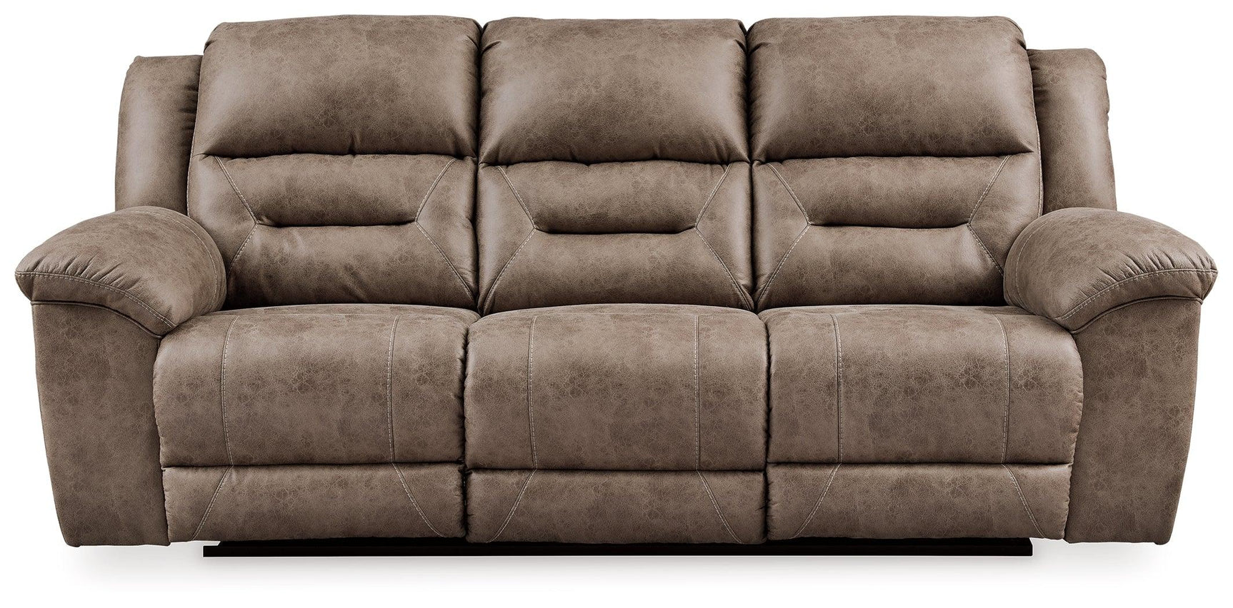 Side view of power reclining sofa