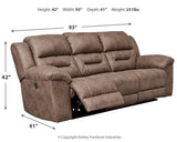 Recliner fully reclined position