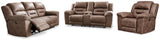 Stoneland Fossil power reclining loveseat with center console