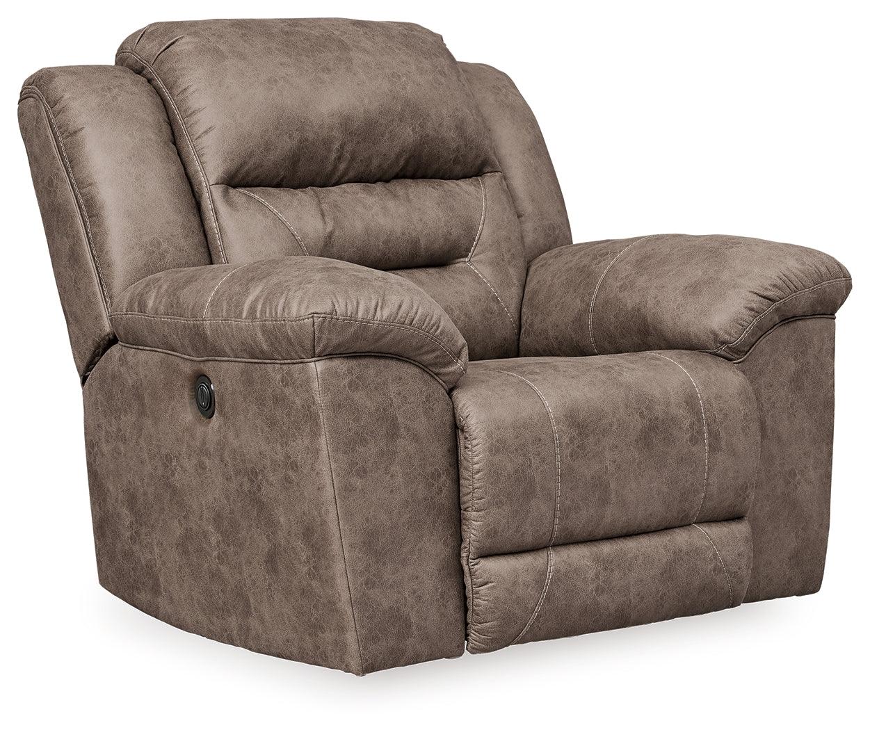 Stoneland Fossil sofa reclining position