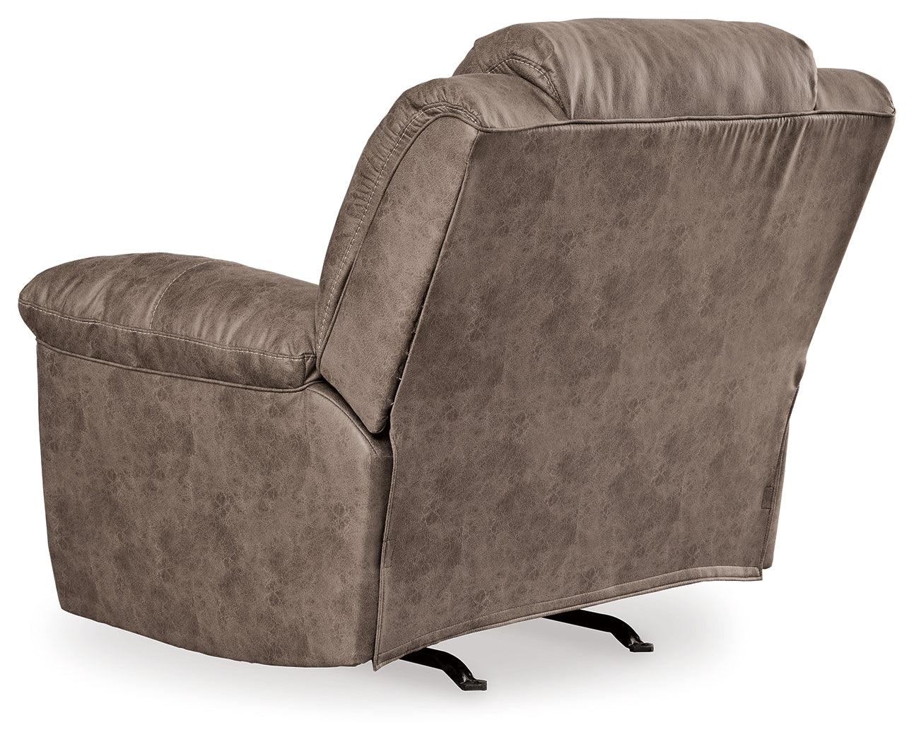Fossil faux leather upholstery close-up