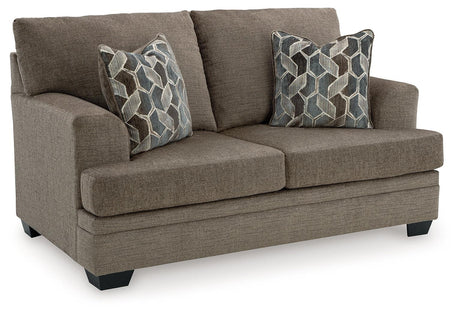 Stonemeade Loveseat close-up of chenille fabric