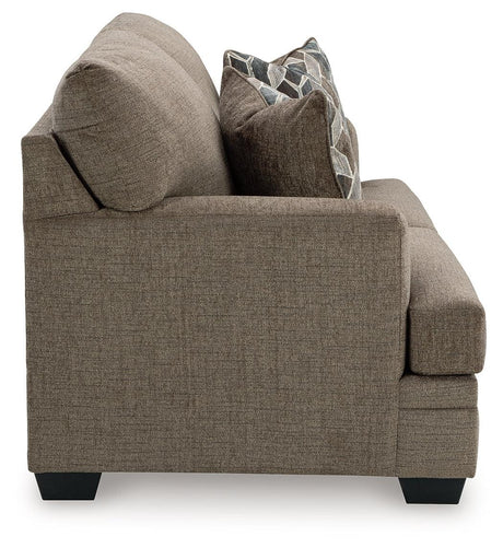 Back view of Stonemeade Nutmeg Chenille Loveseat