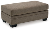 Stonemeade Nutmeg Chenille Ottoman - Ella Furniture