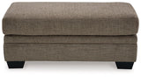 Stonemeade Nutmeg Chenille Ottoman - Ella Furniture