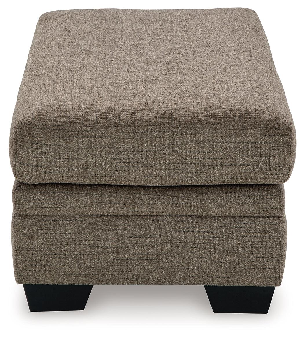 Stonemeade Nutmeg Chenille Ottoman - Ella Furniture