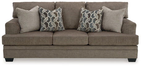Side view of Stonemeade Nutmeg Chenille Queen Sofa Sleeper