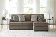 Stonemeade Nutmeg Chenille Sofa Chaise - Ella Furniture