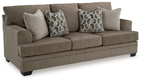 Stonemeade Nutmeg Chenille Sofa side angle