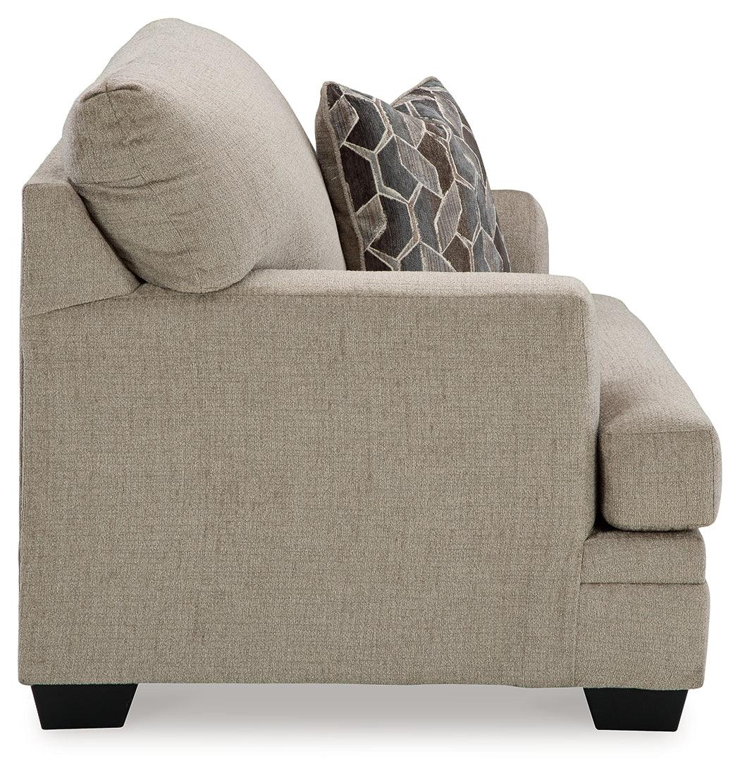 Stonemeade Taupe Chenille Oversized Chair - Ella Furniture