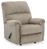 Stonemeade Taupe Chenille Recliner - Ella Furniture