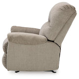 Stonemeade Taupe Chenille Recliner - Ella Furniture