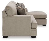 Stonemeade Taupe Chenille Sofa Chaise - Ella Furniture