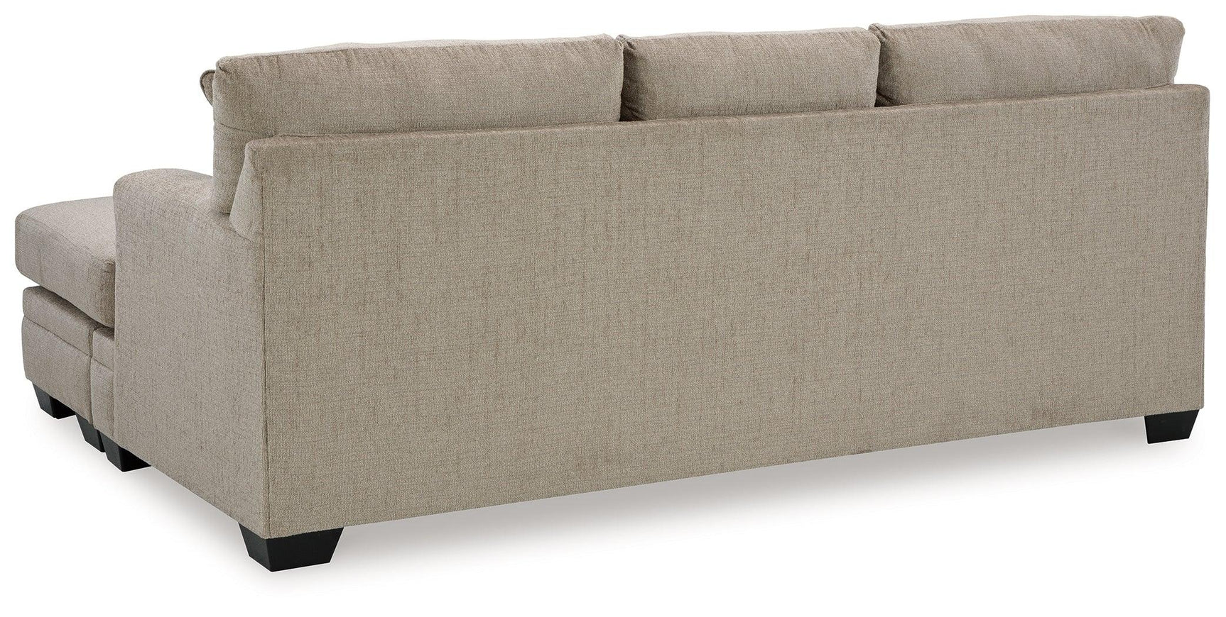 Stonemeade Taupe Chenille Sofa Chaise - Ella Furniture