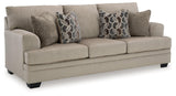 Stonemeade Taupe Chenille Sofa - Ella Furniture