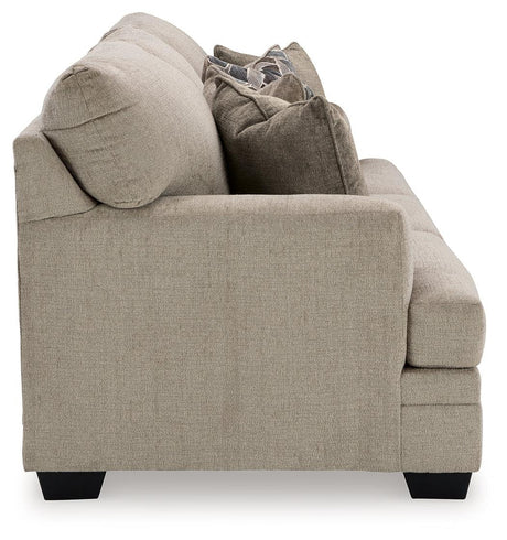 Front view of Stonemeade Taupe Chenille Sofa