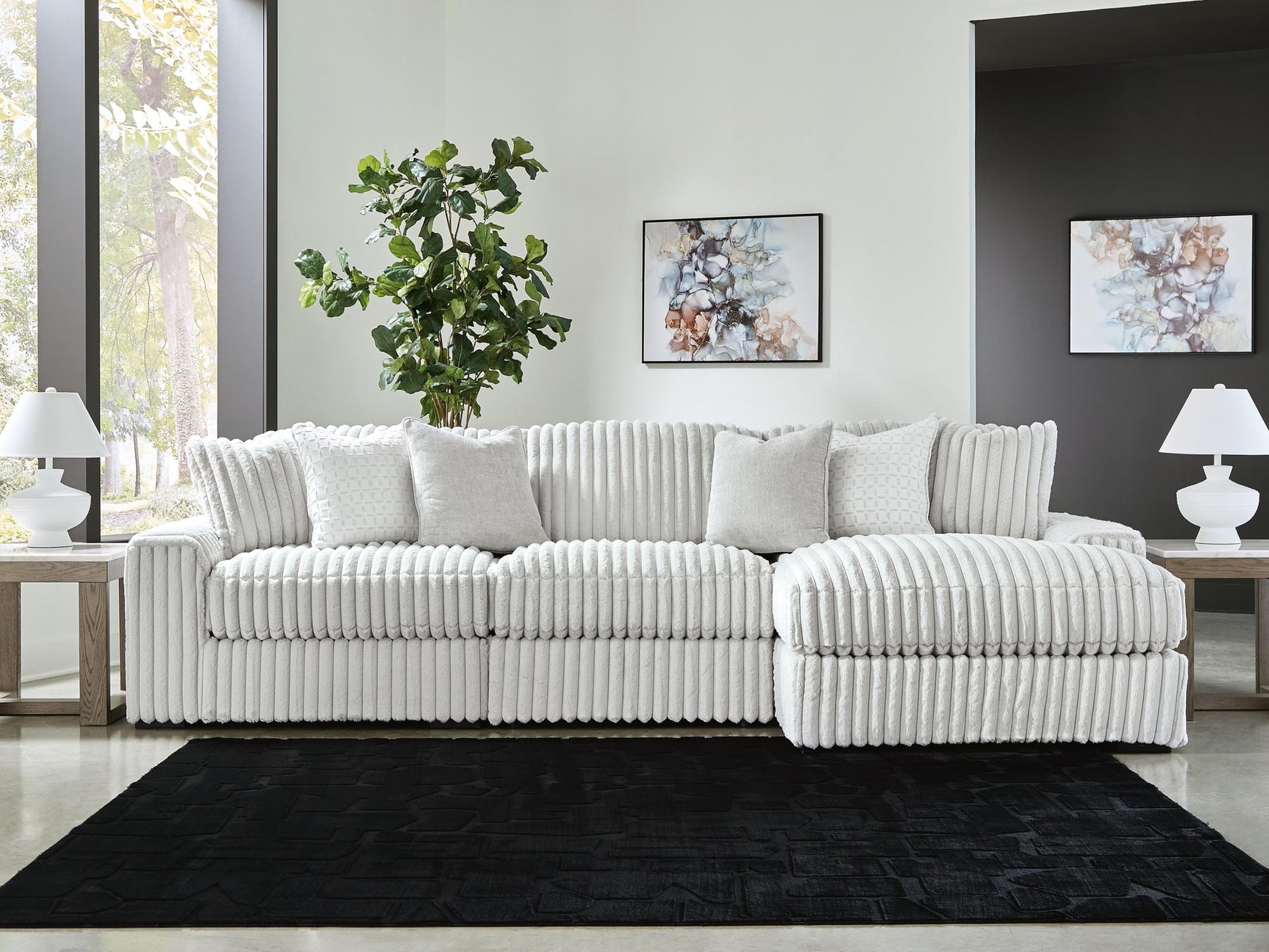 Stupendous Alloy 3-Piece Sectional with Chaise - image 1
