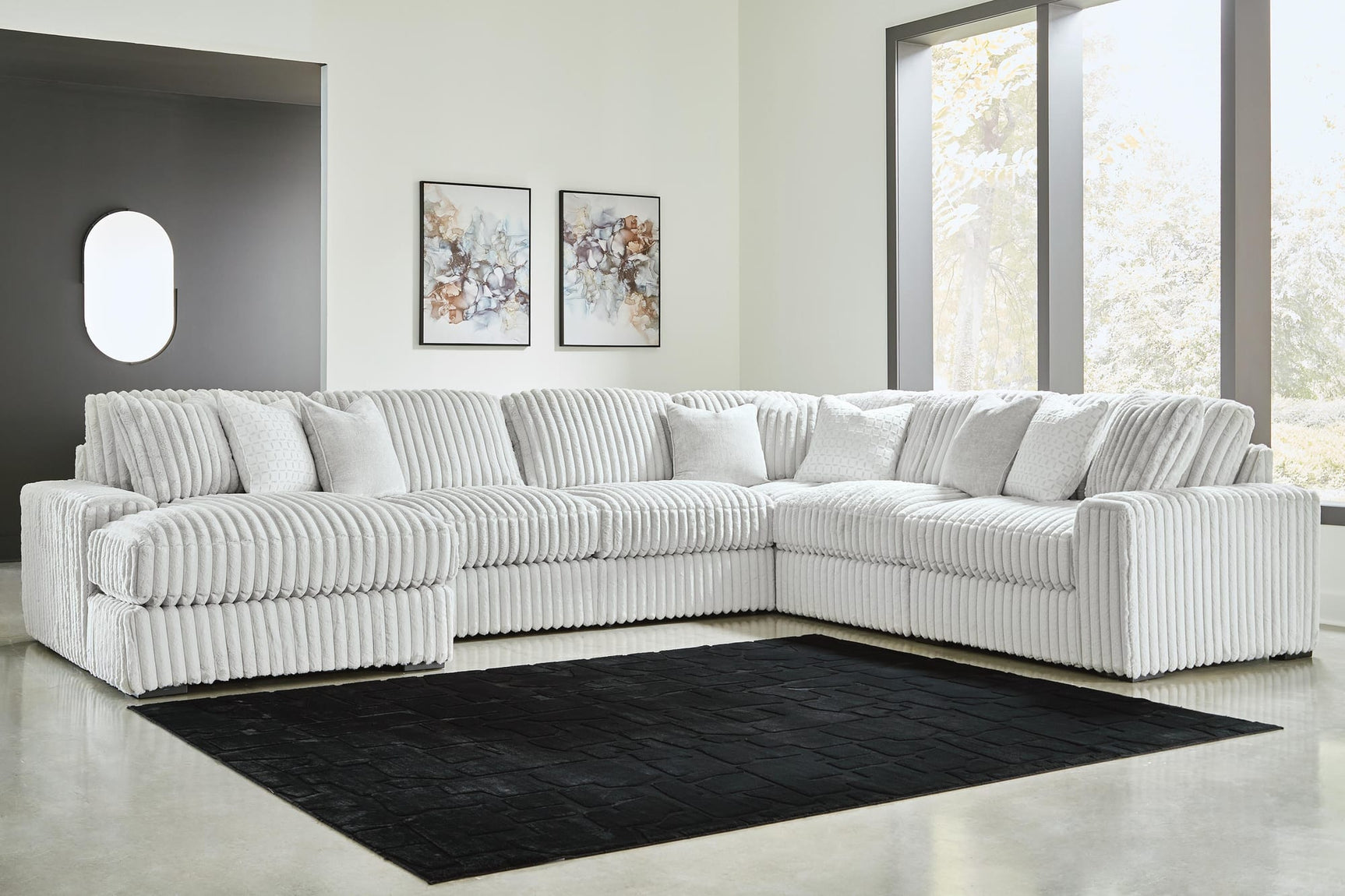 Stupendous Alloy 6-Piece Sectional with Chaise from Decor Furniture