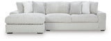 Stupendous Alloy Velvet 2-Piece Sectional with Chaise - image 2