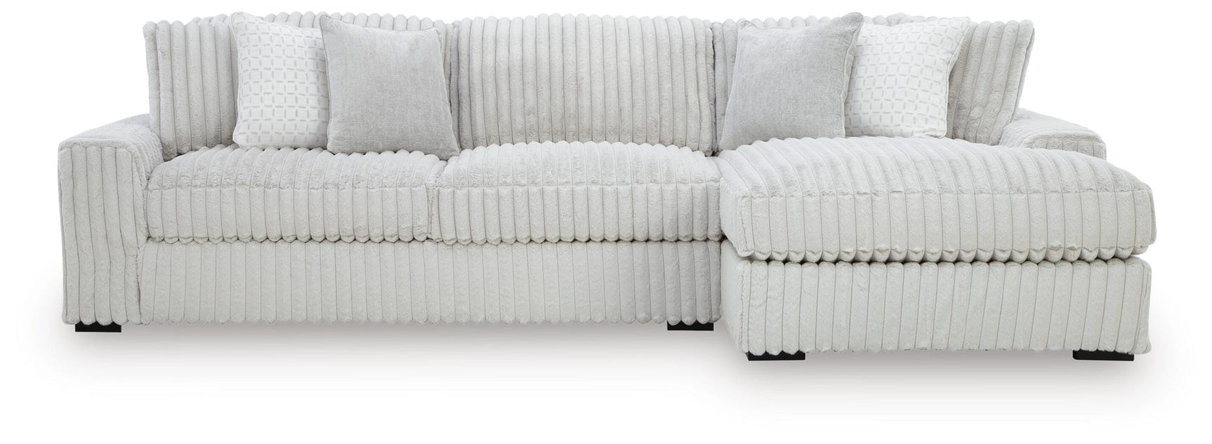Stupendous Alloy Velvet 2-Piece Sectional with Chaise view 4