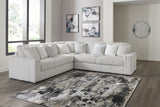 Room view featuring Stupendous Alloy Velvet 3-Piece Sectional sofa