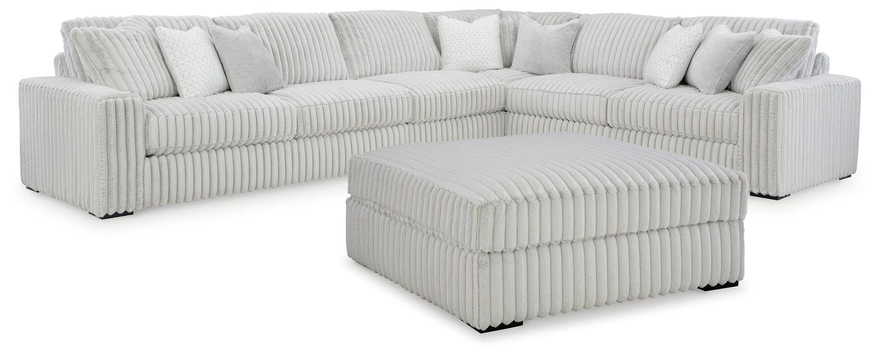 Stupendous Alloy 4-Piece Sectional with Ottoman - image 2