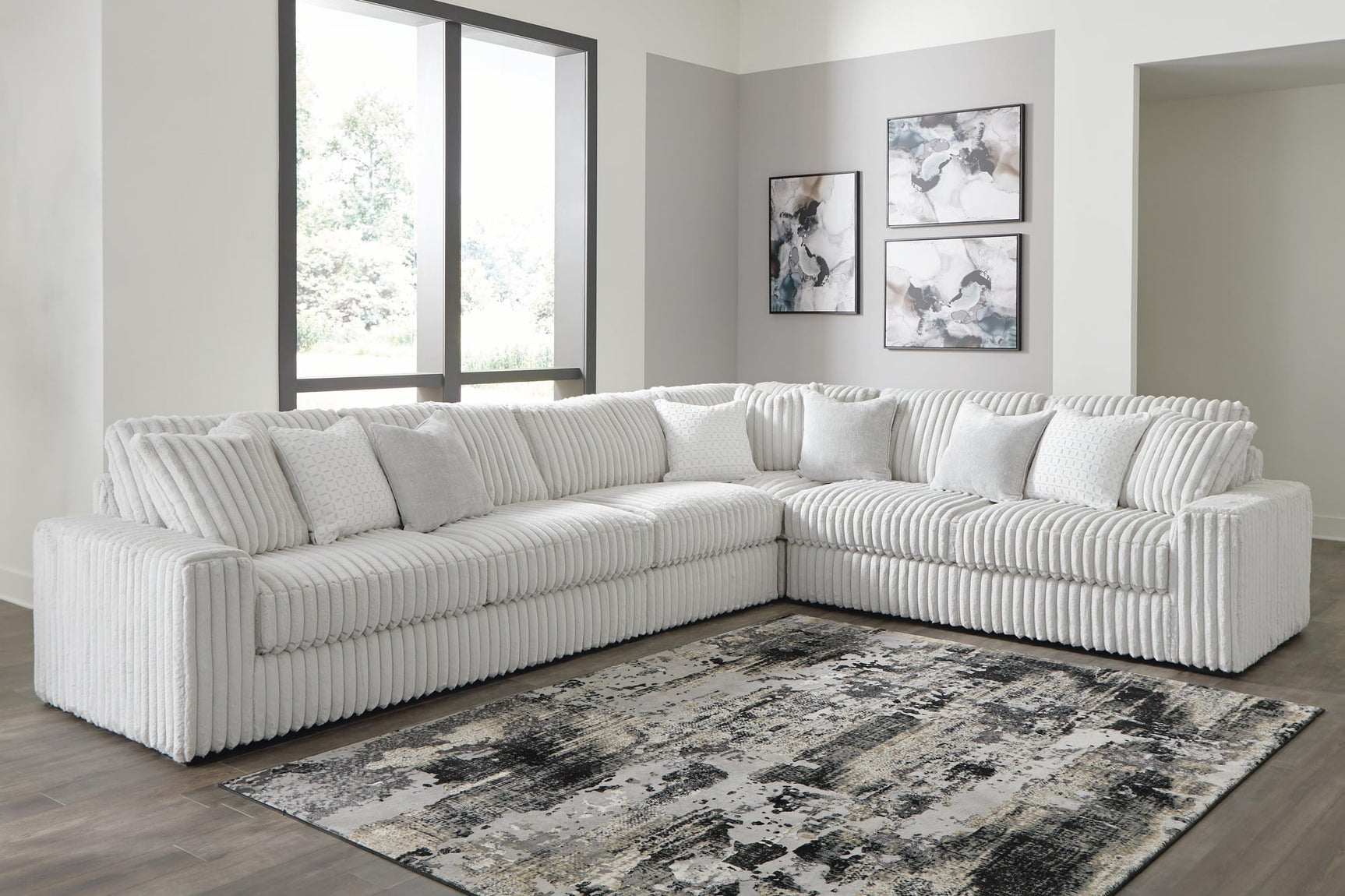 Stupendous Alloy 4-Piece Sectional with Ottoman - image 8