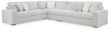 room setting with Stupendous Alloy Velvet 4-Piece Sectional sofa