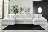 Stupendous Alloy Velvet 4-Piece Sectional with Double Chaise - image 1