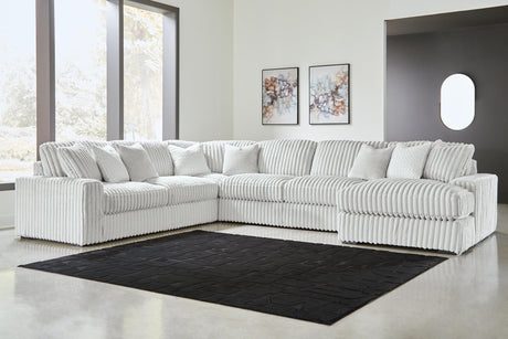 Stupendous Alloy Velvet 5-Piece Sectional with Chaise - image 1