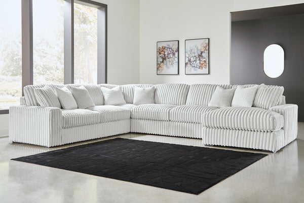 Stupendous Alloy Velvet 5-Piece Sectional with Chaise - image 1