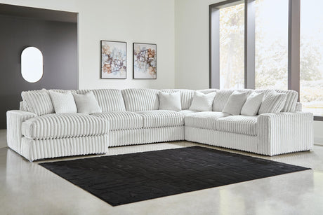 Stupendous Alloy Velvet 5-Piece Sectional with Chaise - image 1