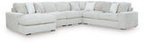 Stupendous Alloy Velvet 5-Piece Sectional with Chaise - image 2