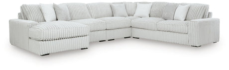 Stupendous Alloy Velvet 5-Piece Sectional with Chaise - image 2