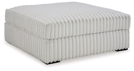 Stupendous Alloy Velvet Oversized Accent Ottoman side view