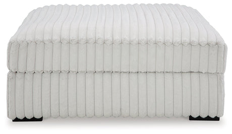 Stupendous Alloy Velvet Oversized Accent Ottoman detailed fabric close-up