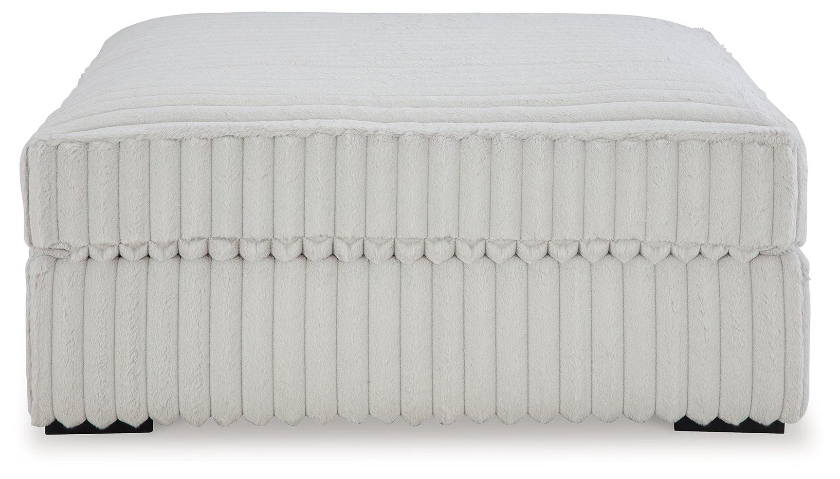Stupendous Alloy Velvet Oversized Accent Ottoman - Ella Furniture