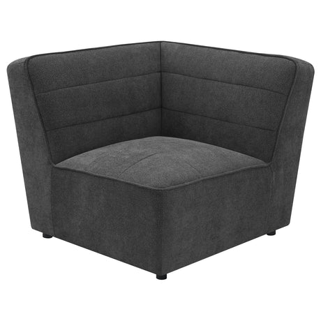 Sunny 6-Piece Upholstered Modular Sectional Sofa Charcoal side profile