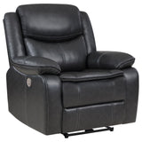 Power recliner chair showing USB control panel