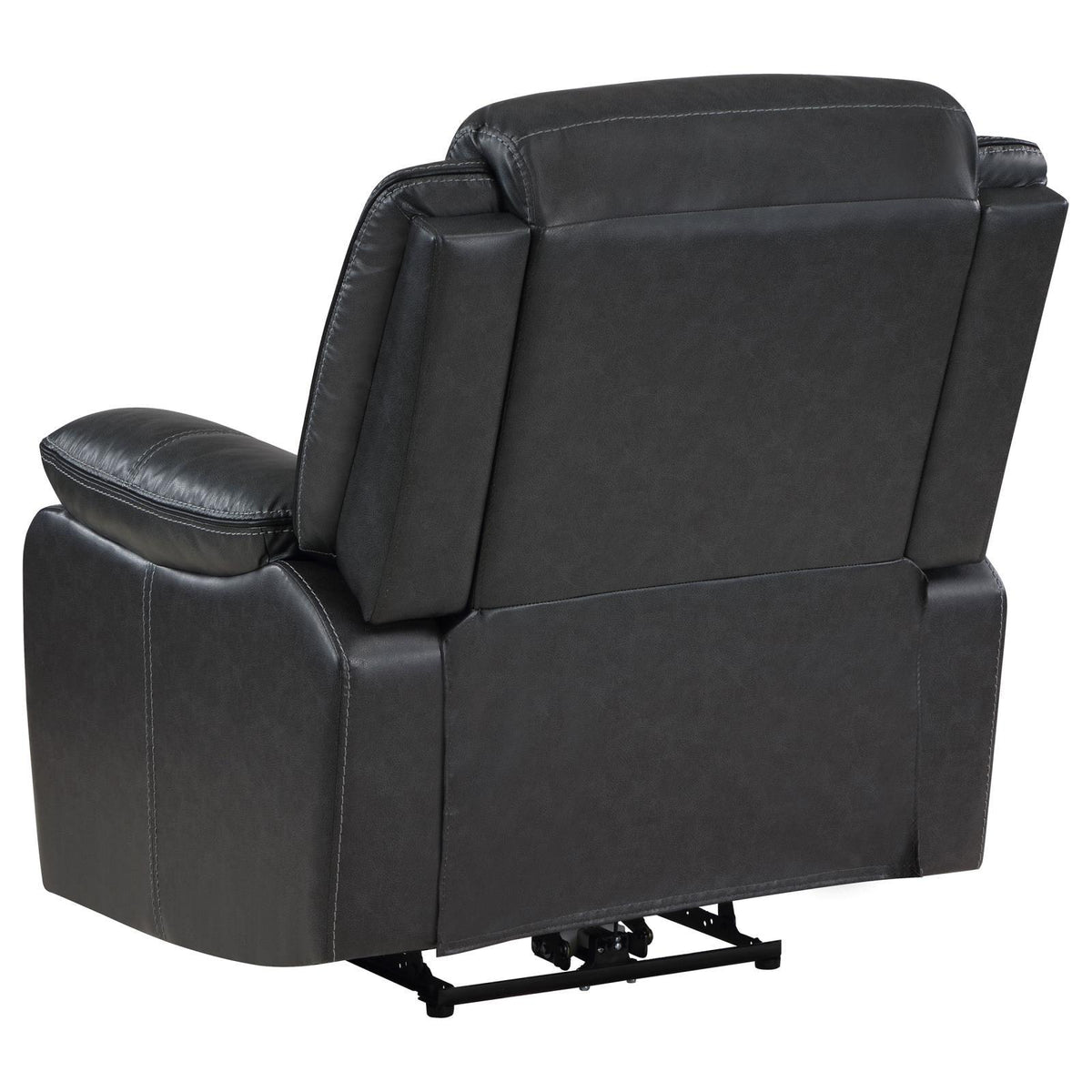 Recliner chair fully reclined position