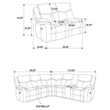 Sycamore sectional full view in room setting