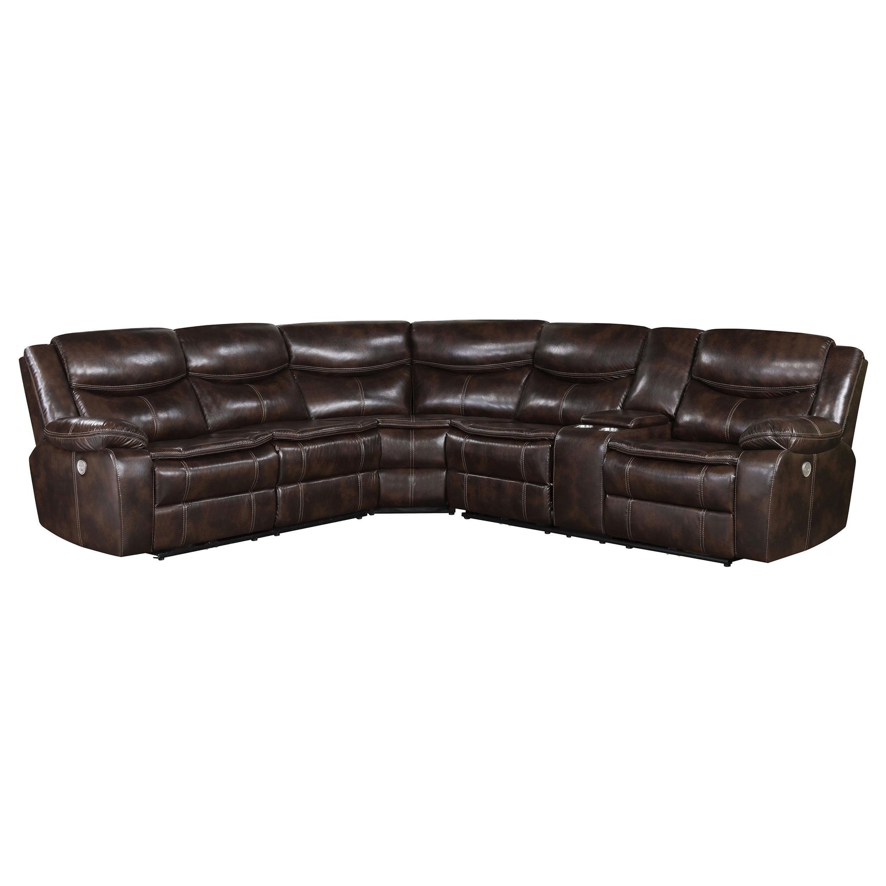 Flip-top storage console with cup holders